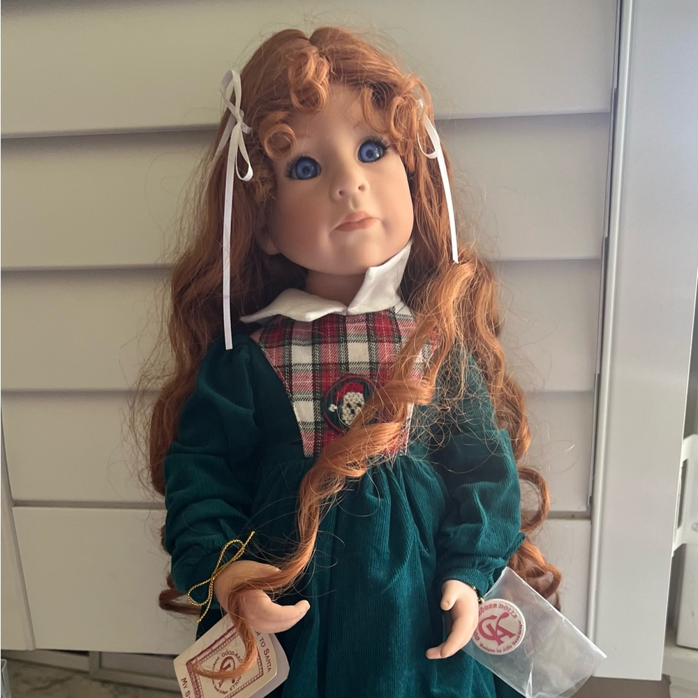 Kruger Green Collectible Doll with Braided Hair